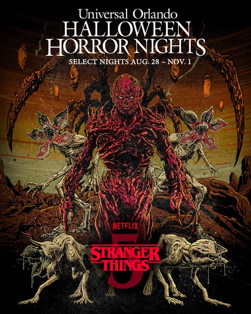 Step Into the Upside Down: Stranger Things Season 5 Haunted House Comes to Halloween Horror Nights 2026